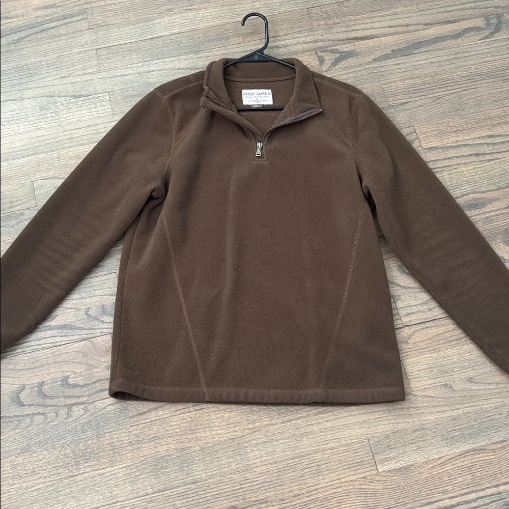 Cody James Men's Tan Zip-Up Sweater
